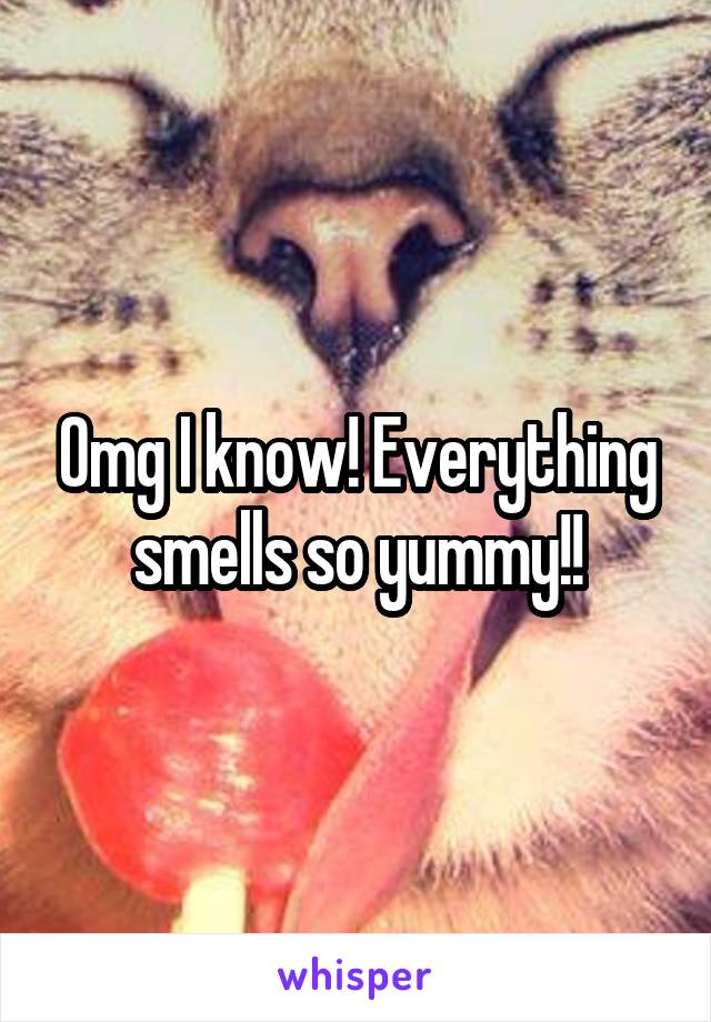 Omg I know! Everything smells so yummy!!