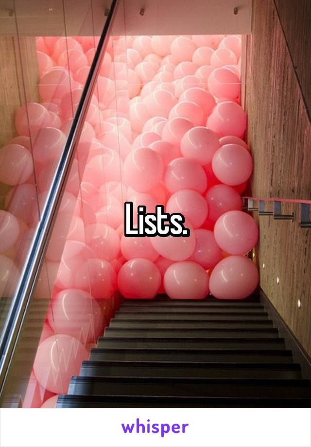 Lists.