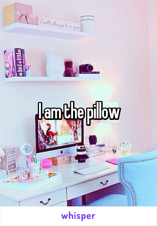 I am the pillow