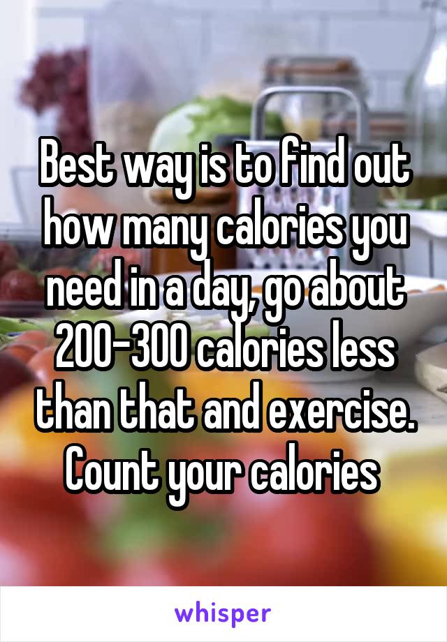 Best way is to find out how many calories you need in a day, go about 200-300 calories less than that and exercise. Count your calories 