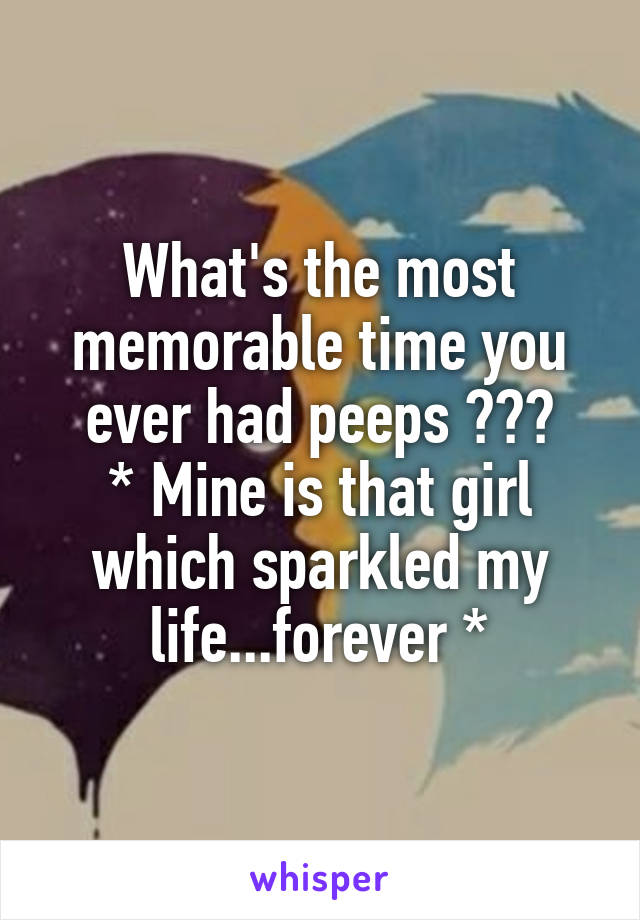 What's the most memorable time you ever had peeps ???
* Mine is that girl which sparkled my life...forever *