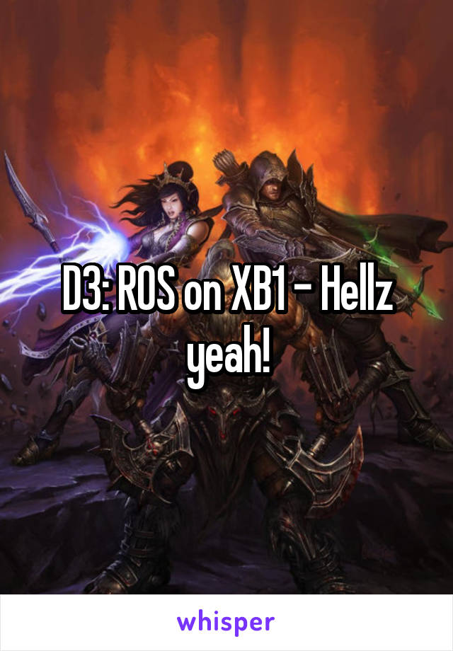 D3: ROS on XB1 - Hellz yeah!
