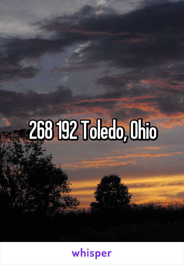 268 192 Toledo, Ohio