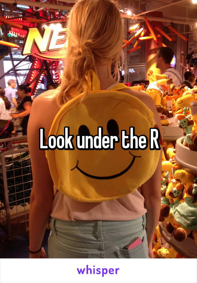 Look under the R