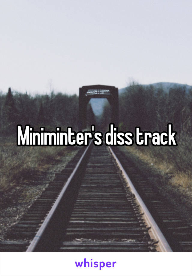 Miniminter's diss track