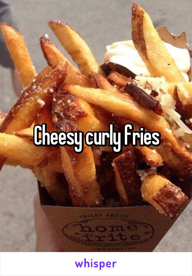 Cheesy curly fries