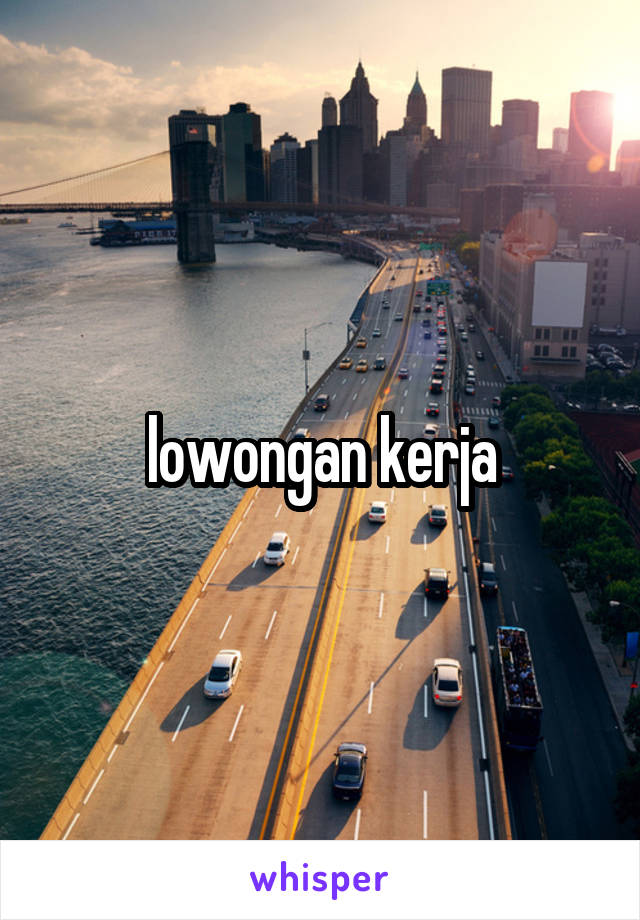 lowongan kerja