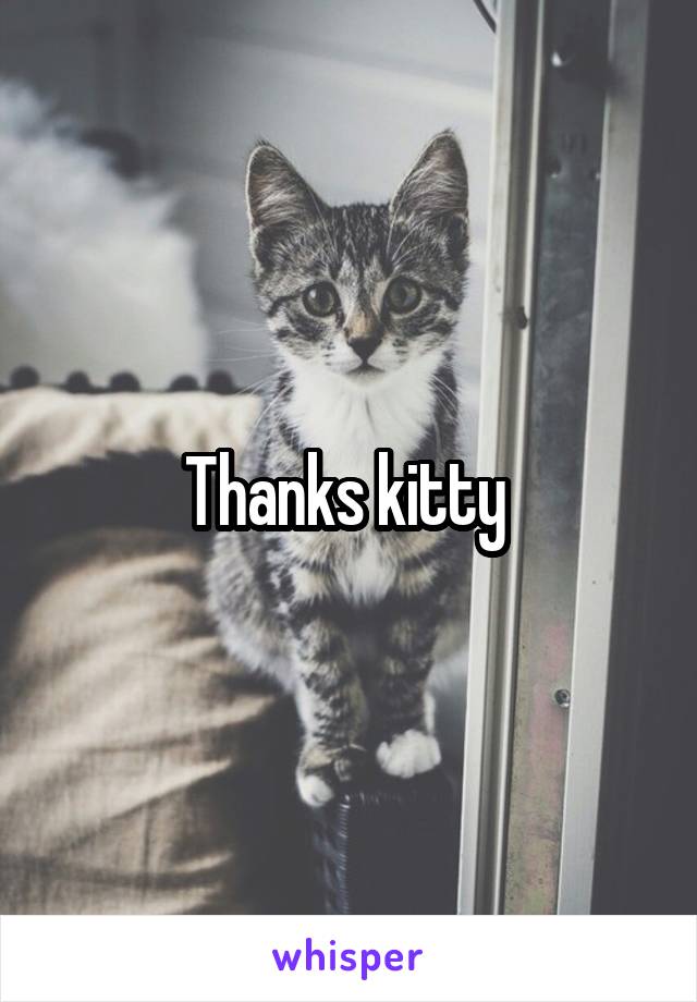 Thanks kitty 