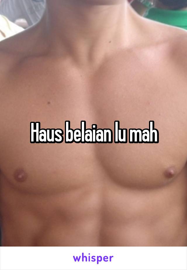 Haus belaian lu mah