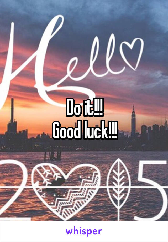 Do it!!!
Good luck!!!