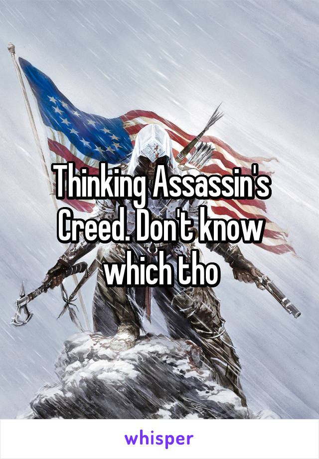 Thinking Assassin's Creed. Don't know which tho