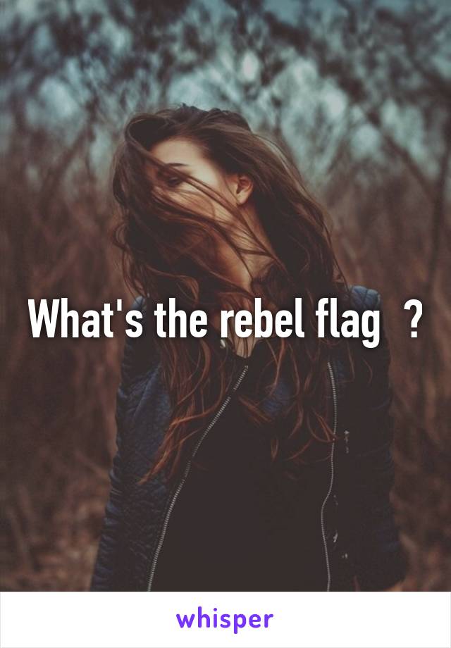 What's the rebel flag  ?