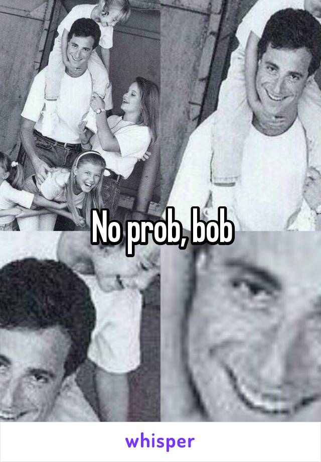 No prob, bob