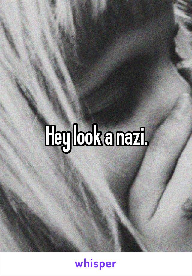 Hey look a nazi.