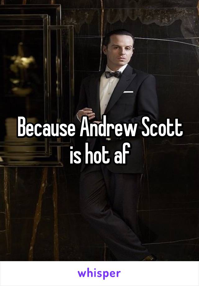 Because Andrew Scott is hot af