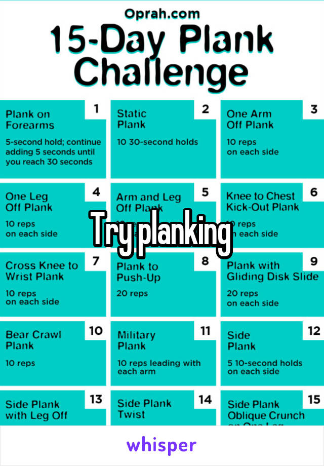 Try planking 