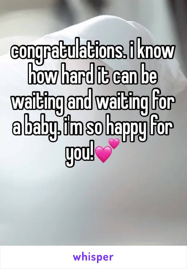 congratulations. i know how hard it can be waiting and waiting for a baby. i'm so happy for you!💕