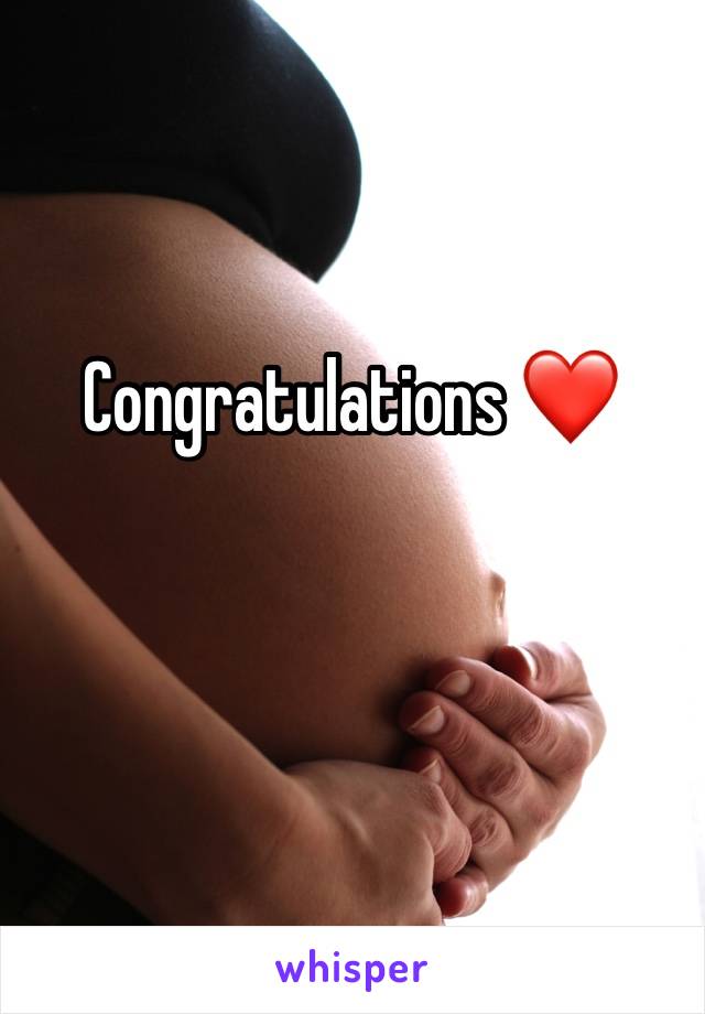 Congratulations ❤️