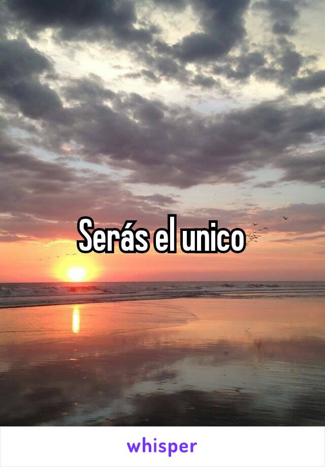 Serás el unico