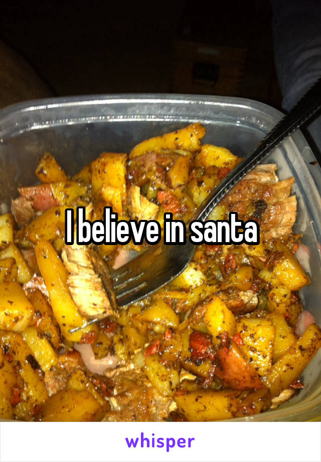 I believe in santa