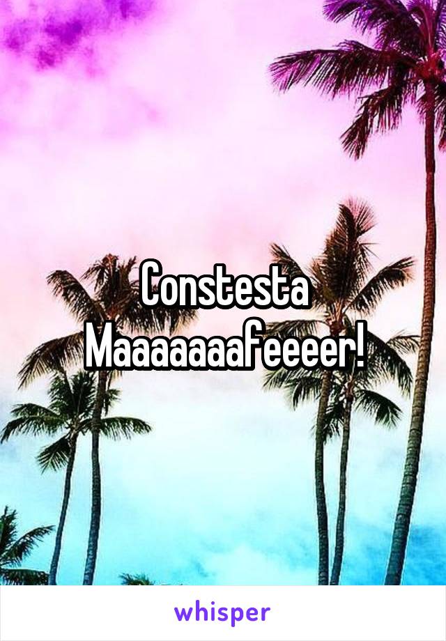 Constesta Maaaaaaafeeeer!