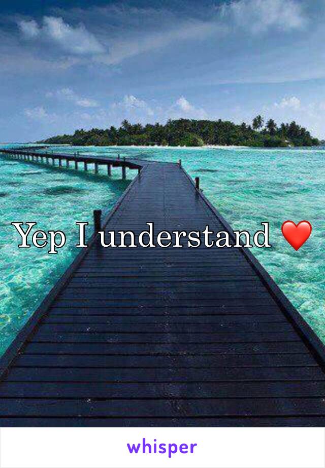 Yep I understand ❤️