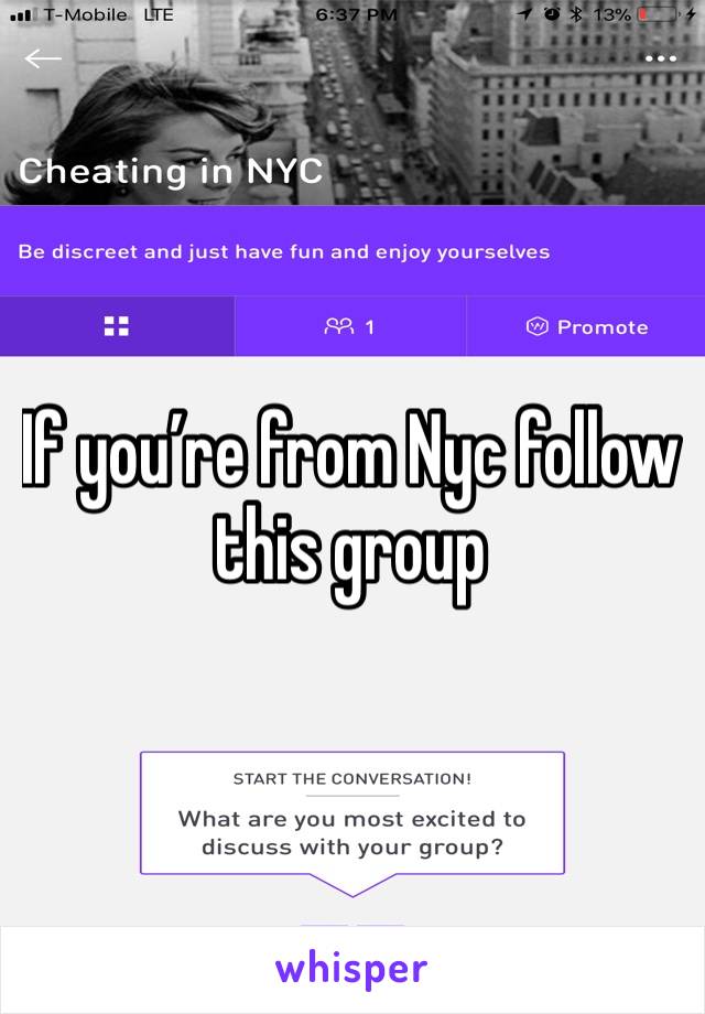 If you’re from Nyc follow this group 