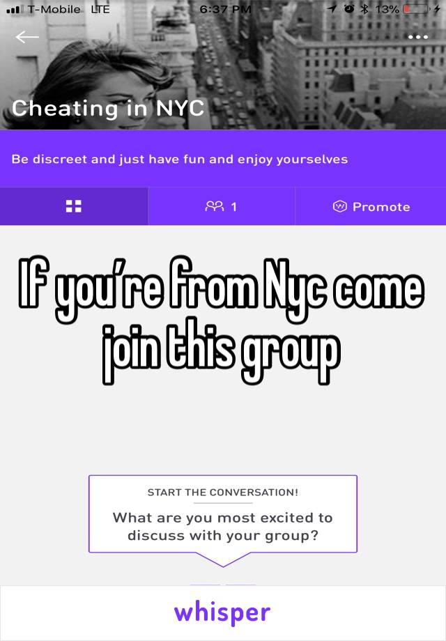 If you’re from Nyc come join this group 
