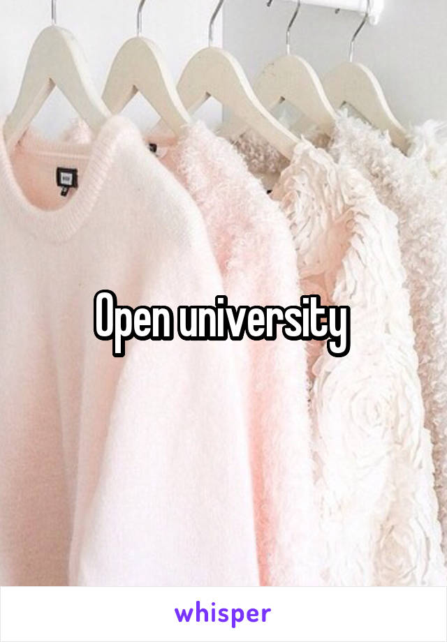 Open university 