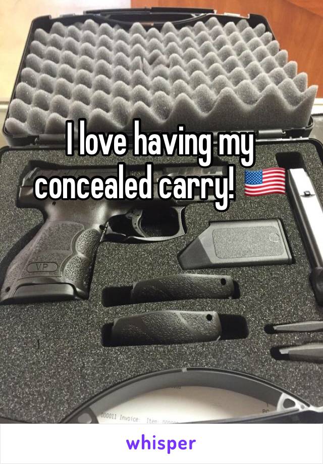 I love having my concealed carry! 🇺🇸