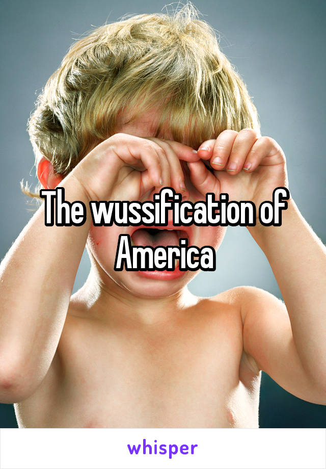 The wussification of America