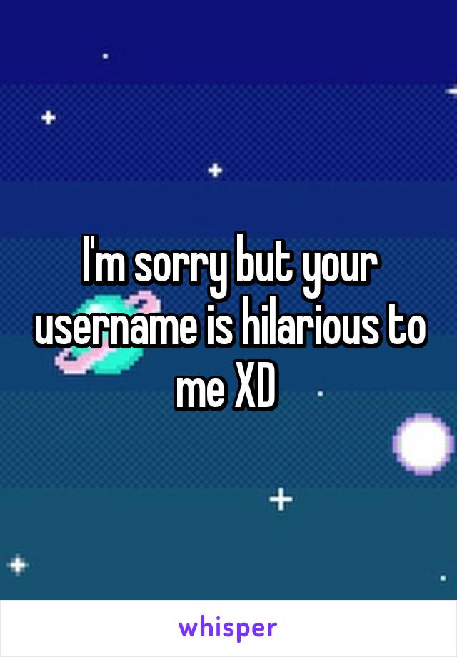 I'm sorry but your username is hilarious to me XD 