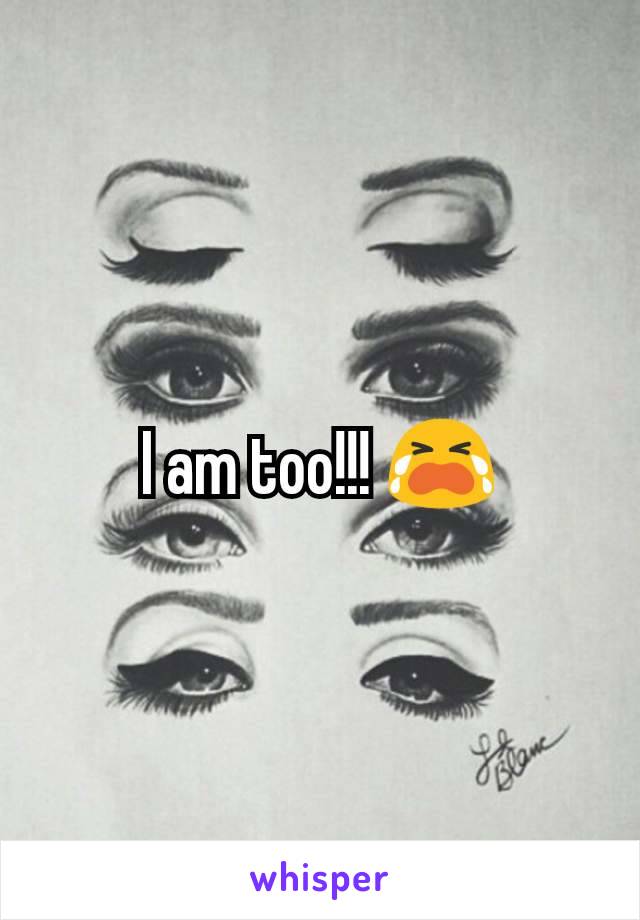 I am too!!! 😭