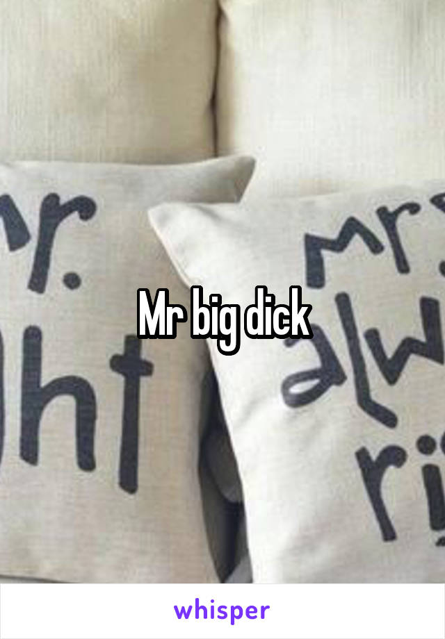 Mr big dick