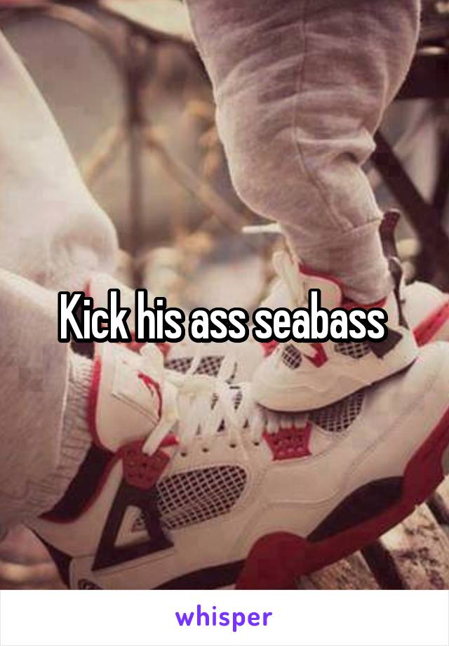 Kick his ass seabass 