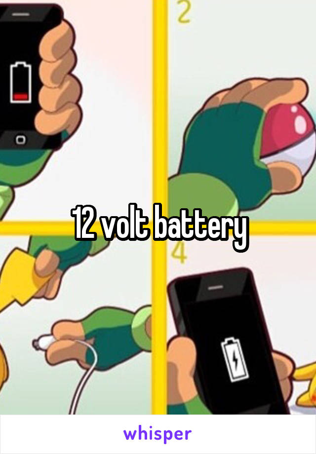 12 volt battery