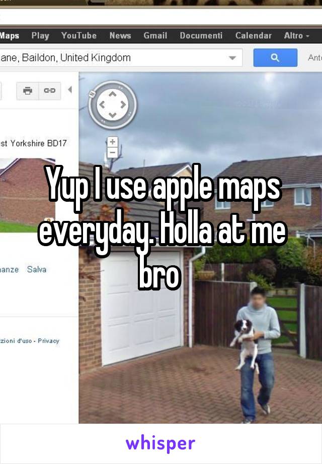 Yup I use apple maps everyday. Holla at me bro 