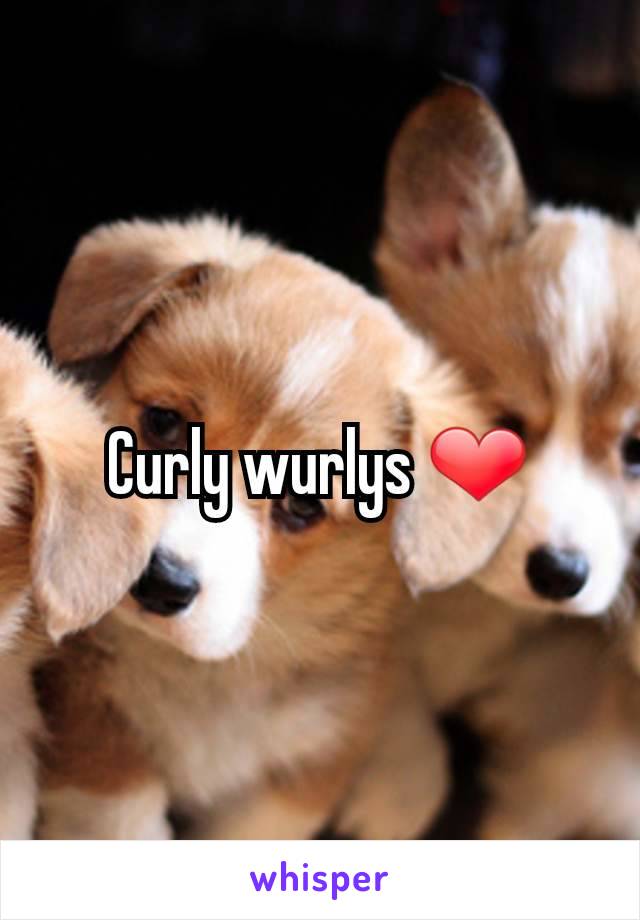 Curly wurlys ❤️