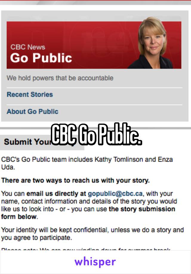 CBC Go Public.