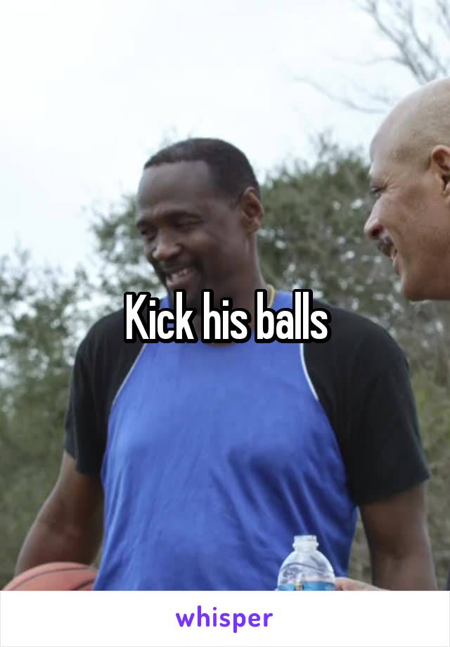 Kick his balls