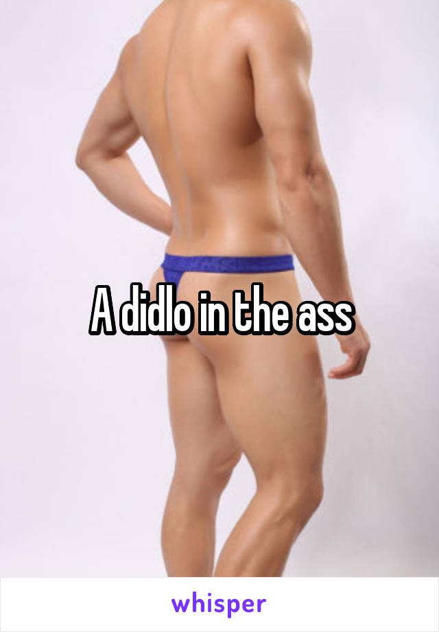 A didlo in the ass