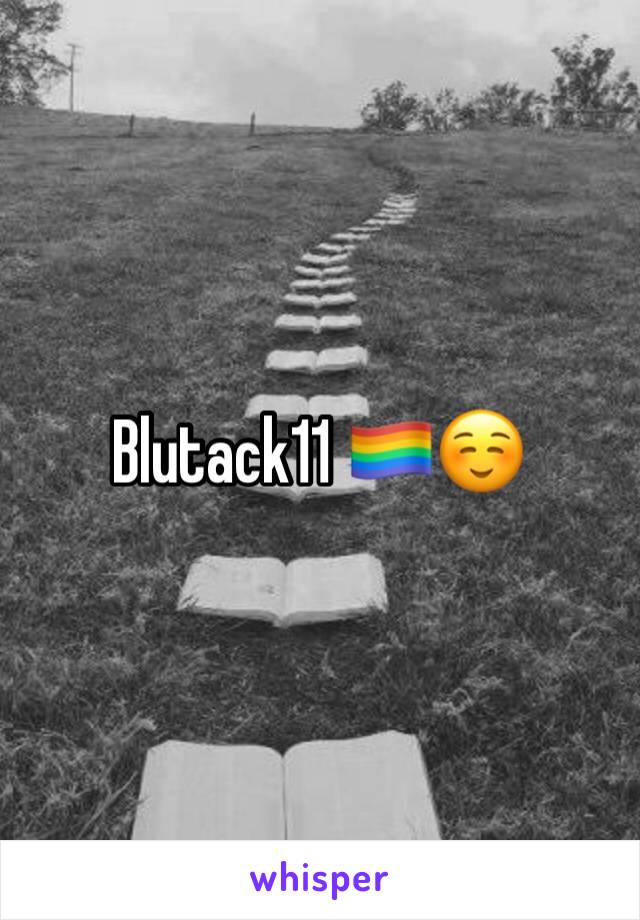 Blutack11 🏳️‍🌈☺️