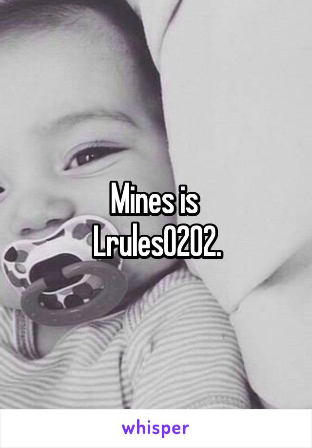 Mines is 
Lrules0202.