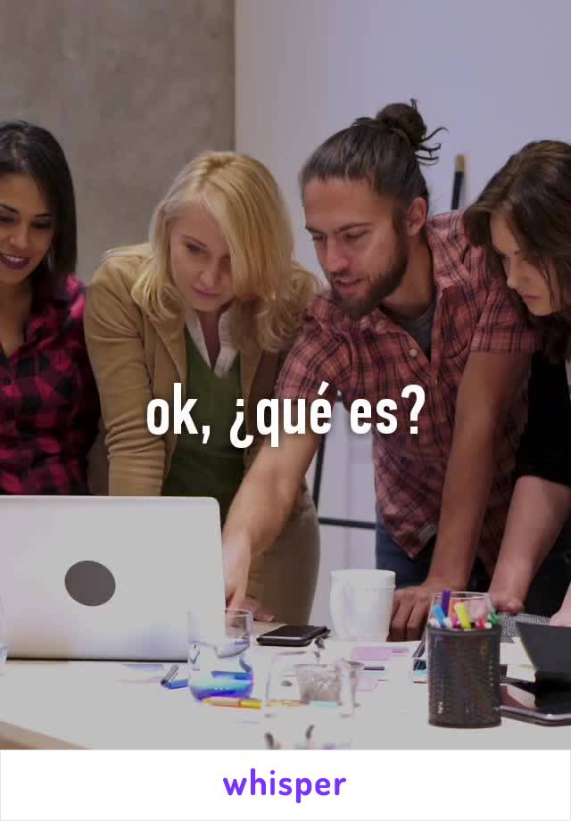 ok, ¿qué es?