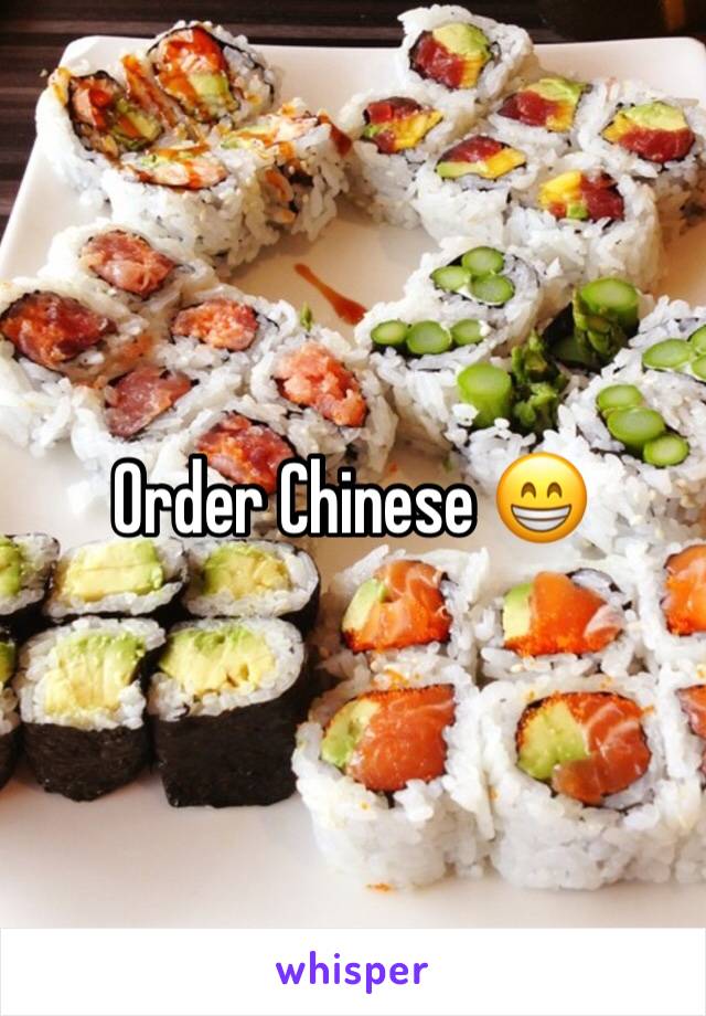 Order Chinese 😁