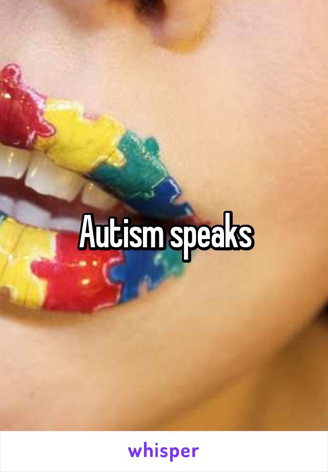 Autism speaks