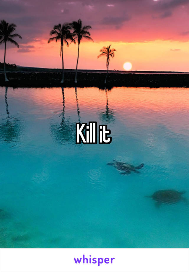 Kill it 