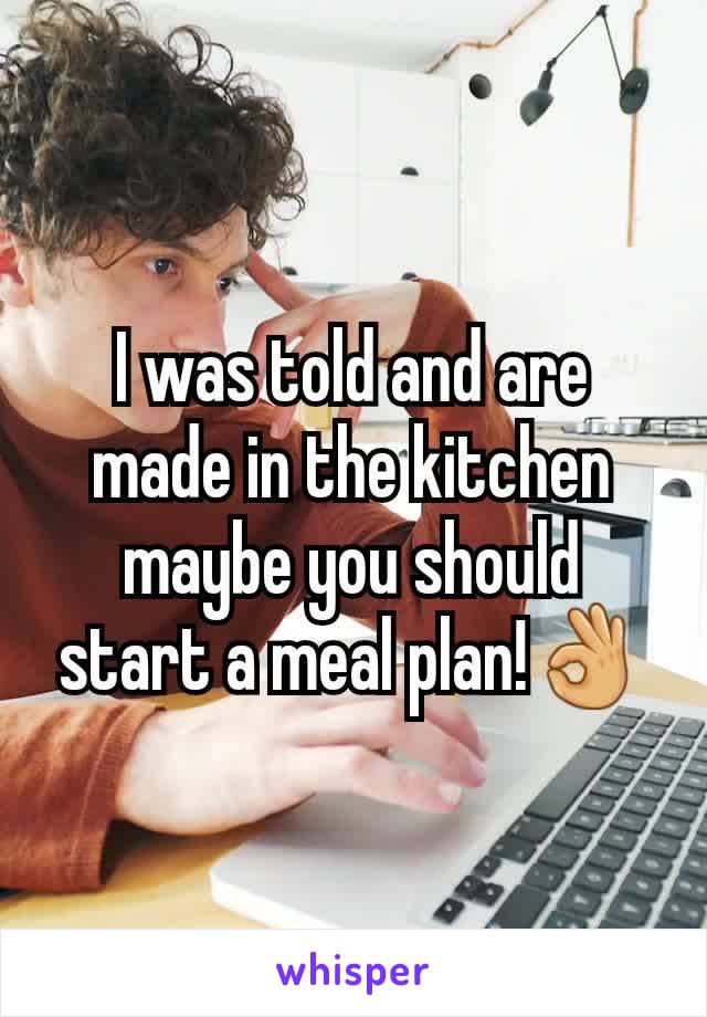 I was told and are made in the kitchen maybe you should start a meal plan!👌