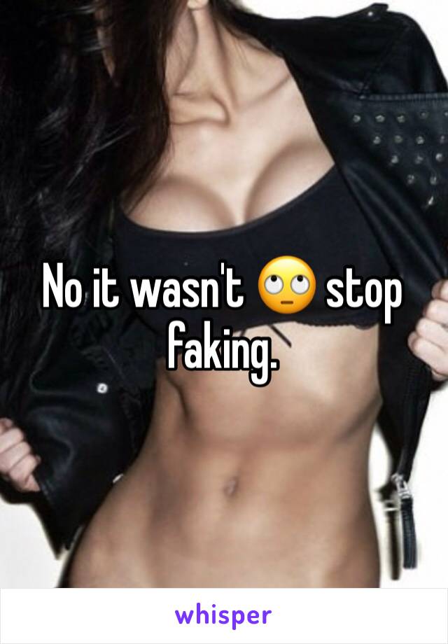 No it wasn't 🙄 stop faking. 