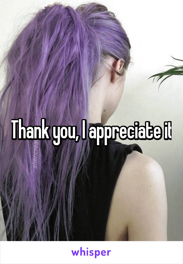 Thank you, I appreciate it